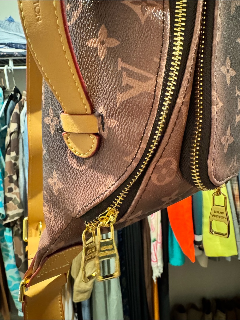 Distressed monogram bumbag - Picture 4 of 6